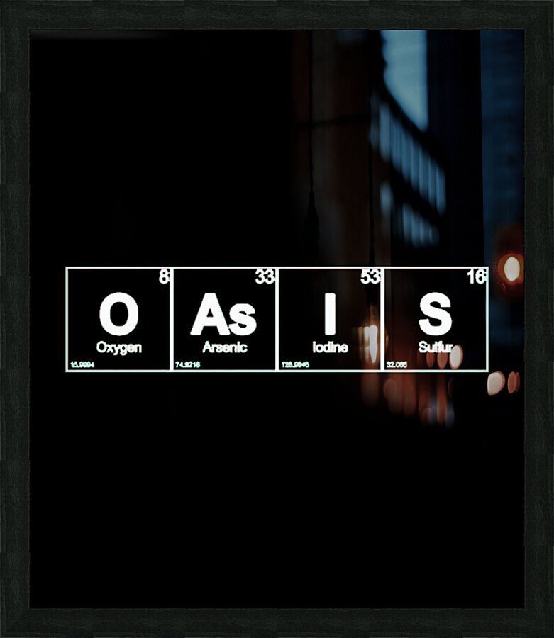 Oasis 2 Picture Frame print