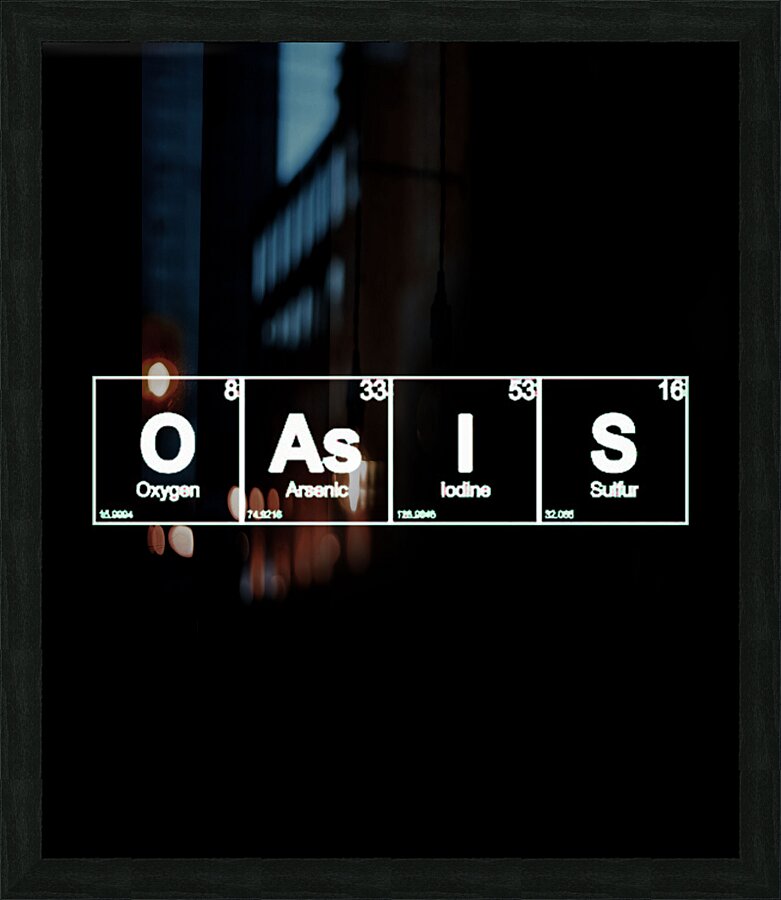 Oasis 12 Picture Frame print