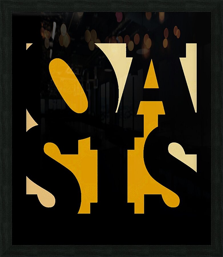 Oasis 56 Picture Frame print
