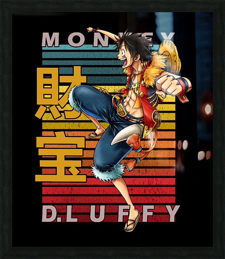 One Piece 9 Picture Frame print