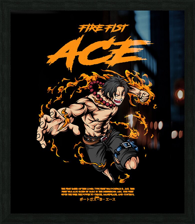 One Piece 4 Picture Frame print