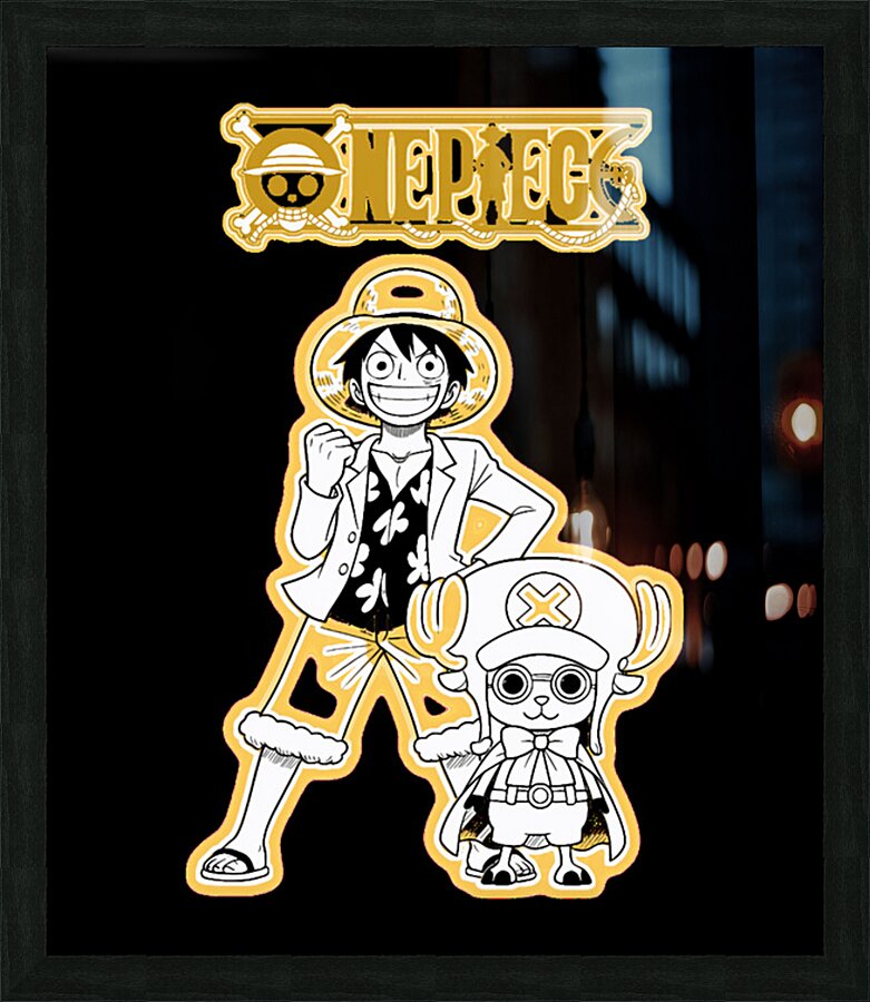 One Piece 6 Picture Frame print