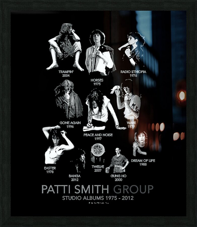 Patti Smith 9 Picture Frame print