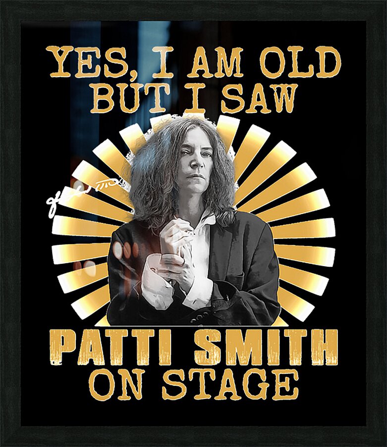 Patti Smith 21 Picture Frame print