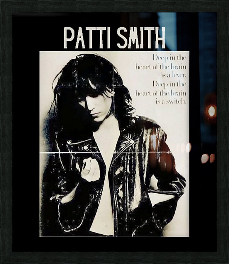 Patti Smith 40 Picture Frame print