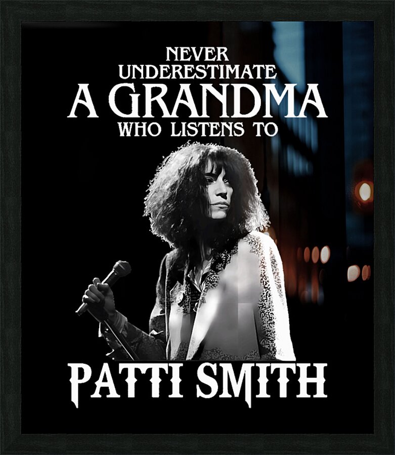 Patti Smith 21 Picture Frame print