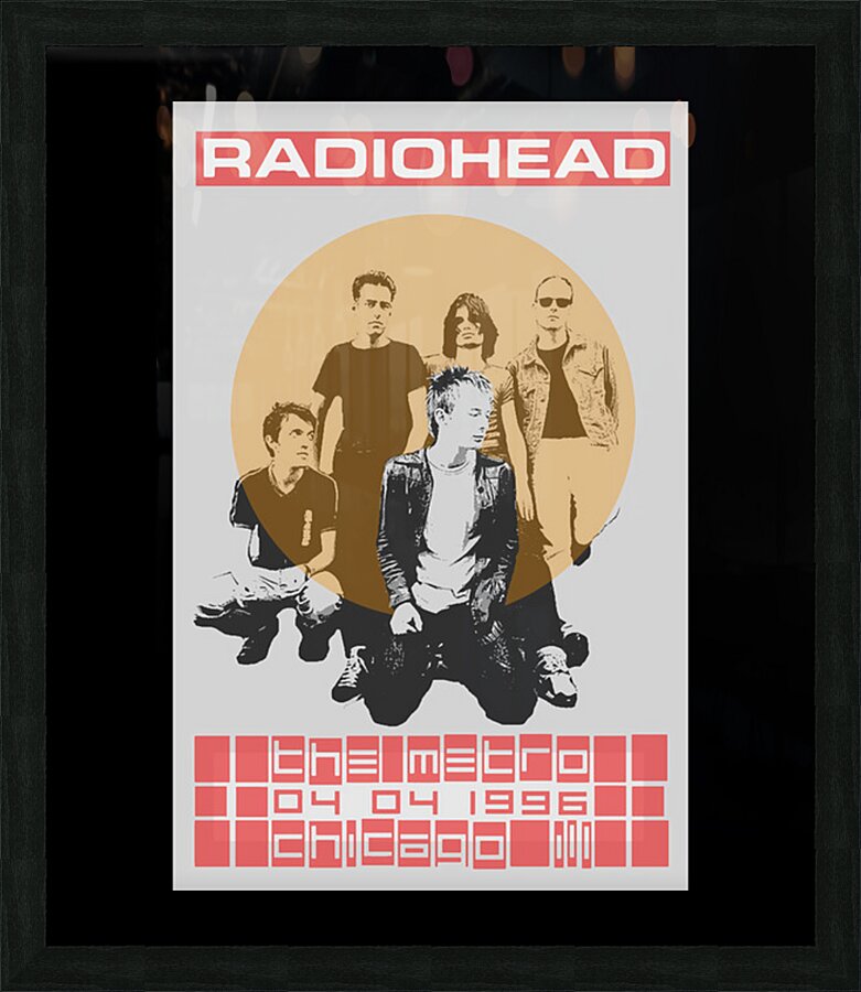Radiohead 25 Picture Frame print