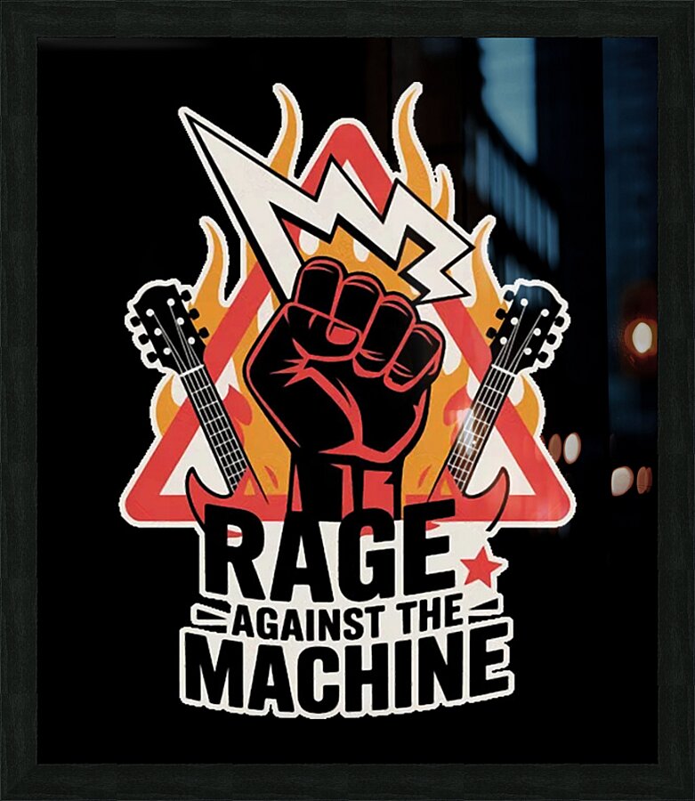 Rage Against the Machine 5 Picture Frame print