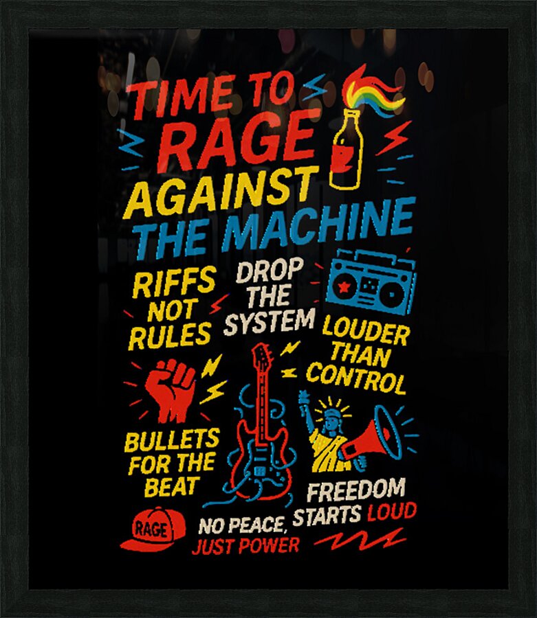 Rage Against the Machine 40 Picture Frame print