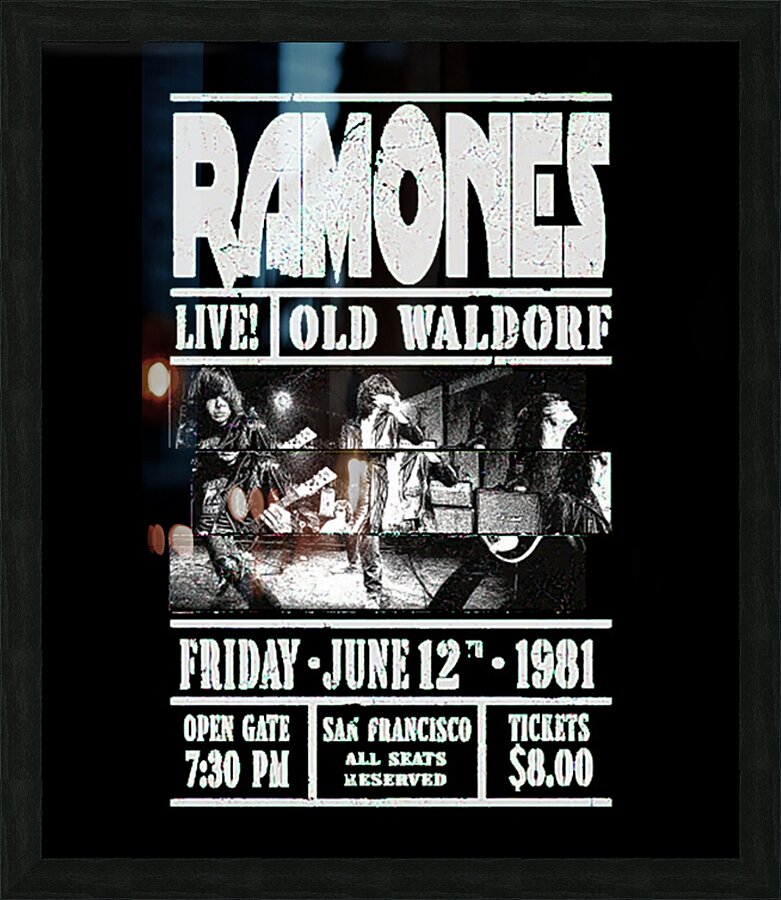 Ramones 9 Picture Frame print