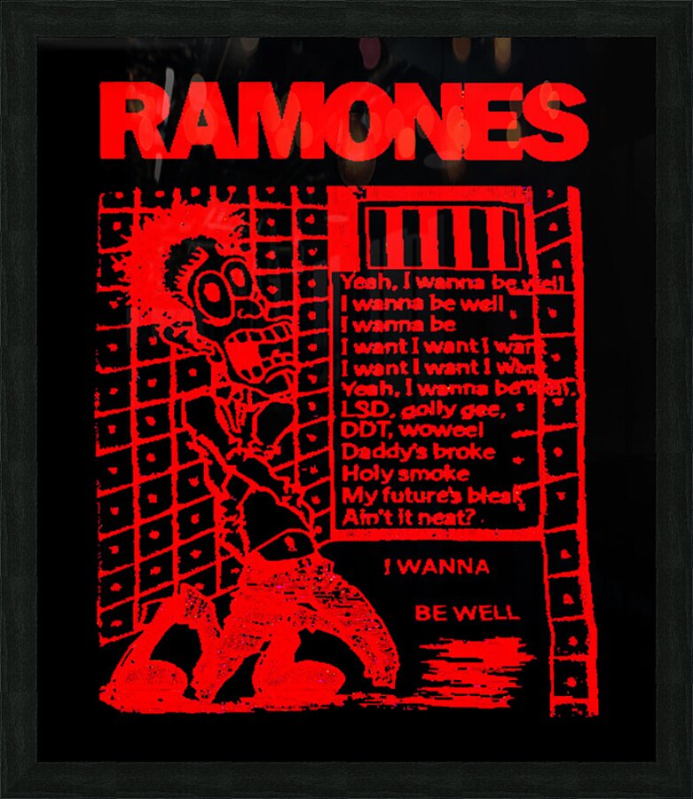 Ramones 28 Picture Frame print