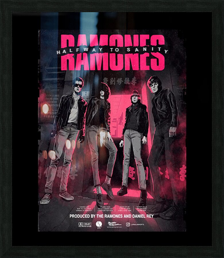 Ramones 31 Picture Frame print