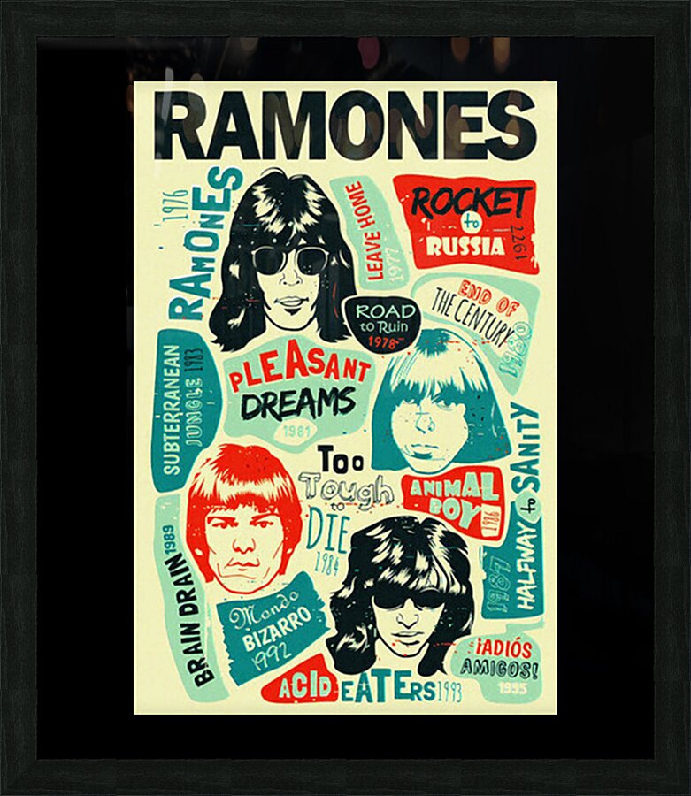 Ramones 32 Picture Frame print