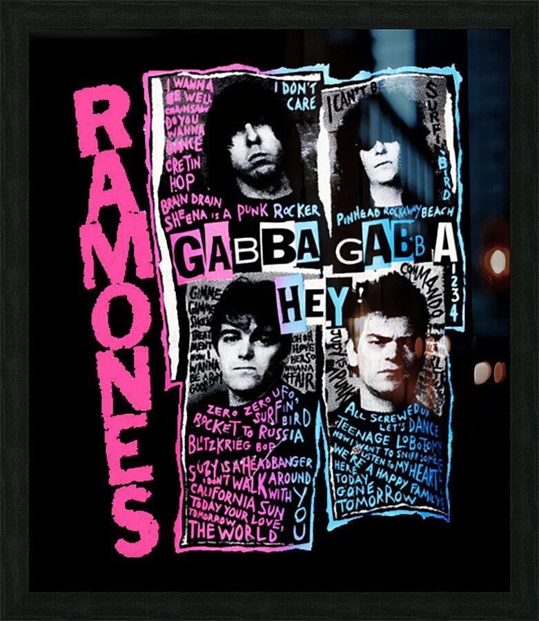 Ramones 40 Picture Frame print