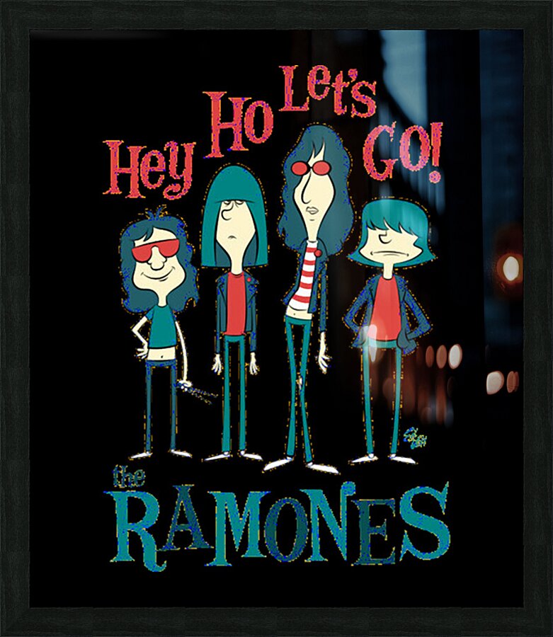 Ramones 49 Picture Frame print