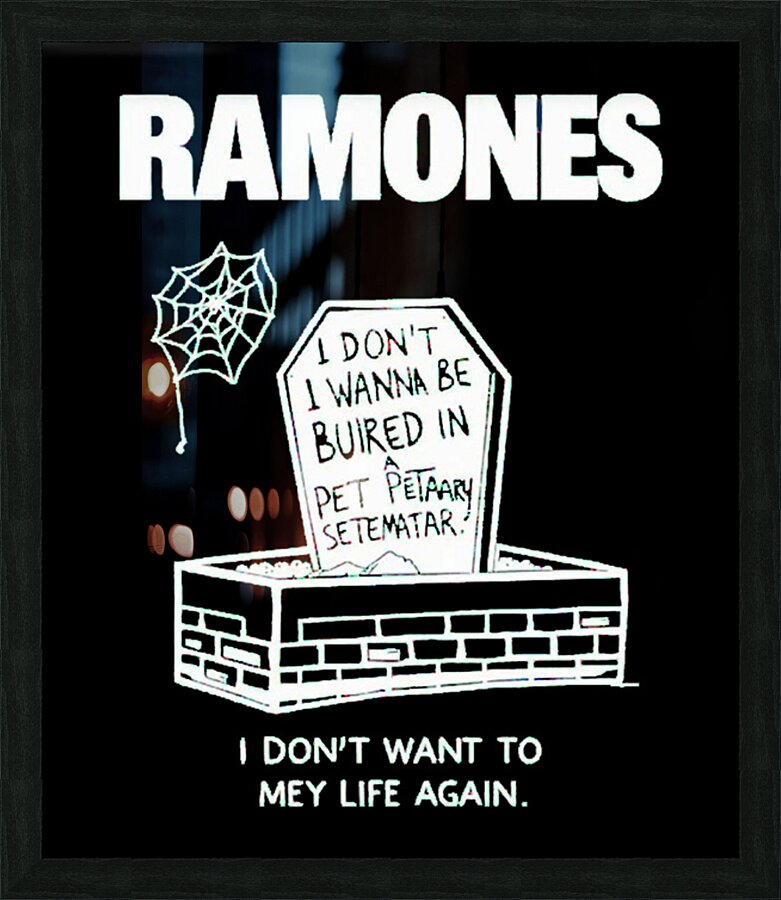 Ramones 54 Picture Frame print