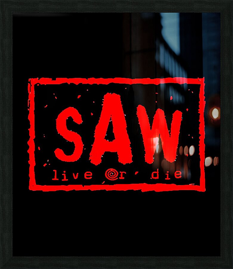 Saw 18 Picture Frame print