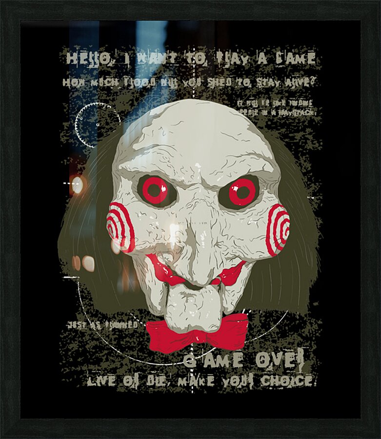 Saw 26 Picture Frame print