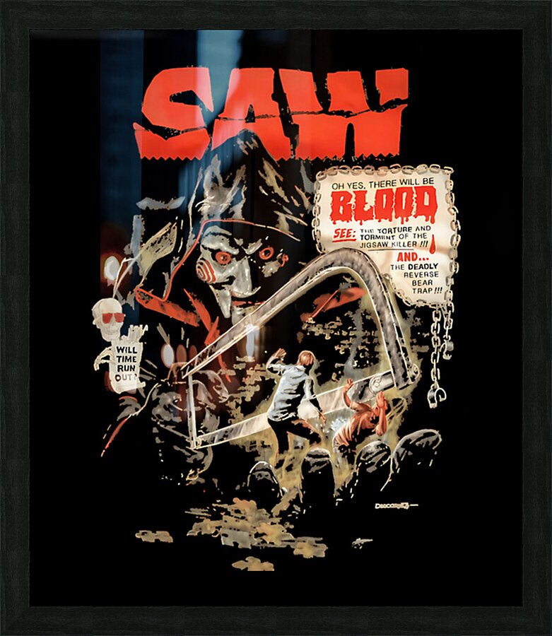 Saw 34 Picture Frame print