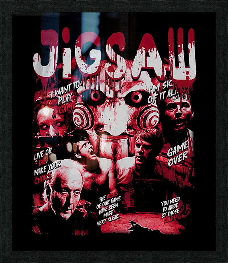Saw 40 Picture Frame print