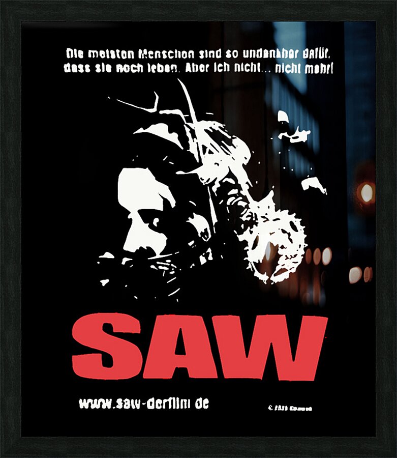 Saw 51 Picture Frame print