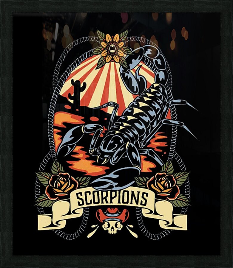 Scorpions 5 Picture Frame print