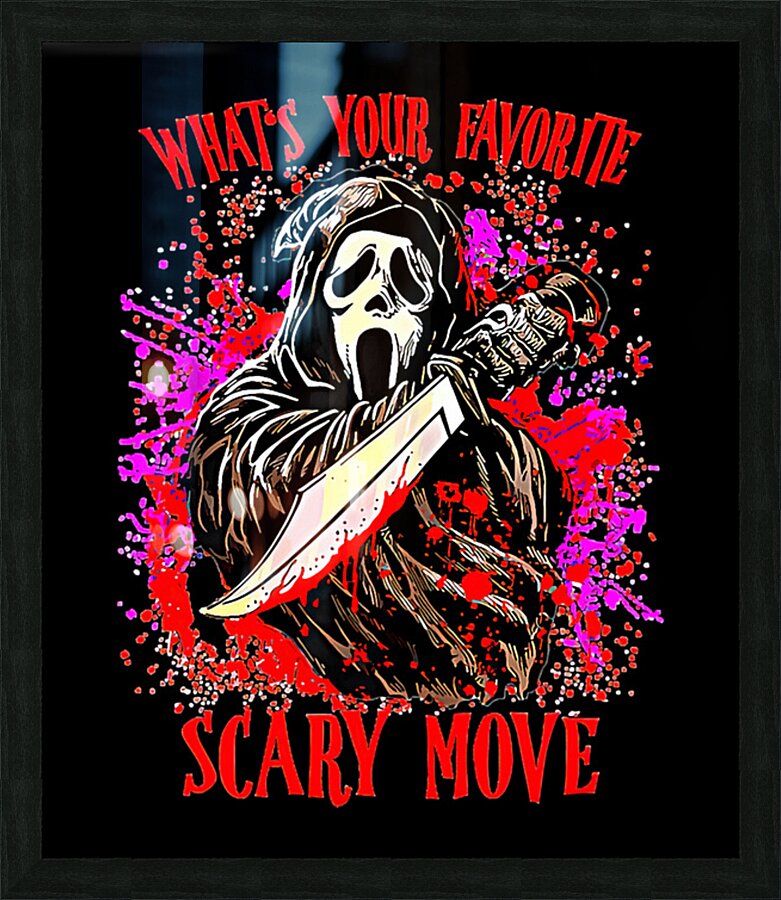 Scream 7 Picture Frame print