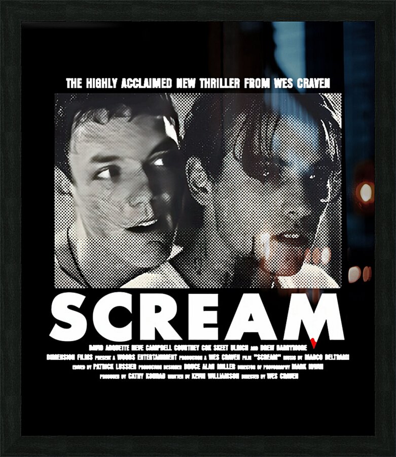 Scream 40 Picture Frame print