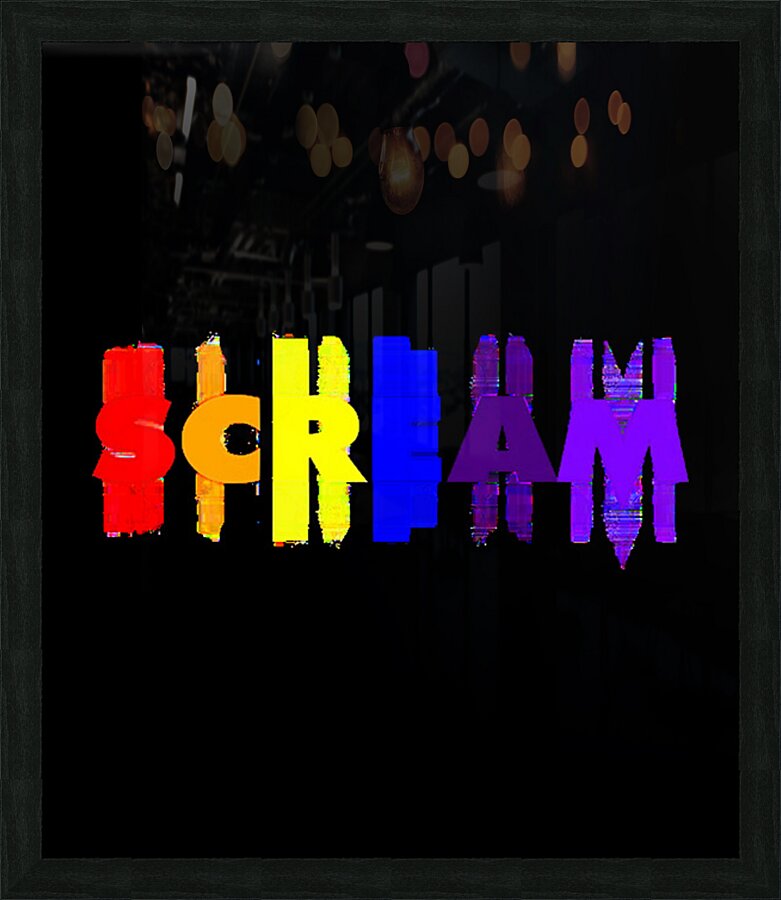 Scream 20 Picture Frame print