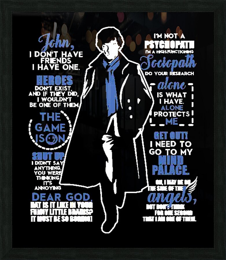 Sherlock Holmes 5 Picture Frame print