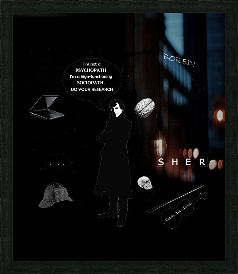 Sherlock Holmes 15 Picture Frame print