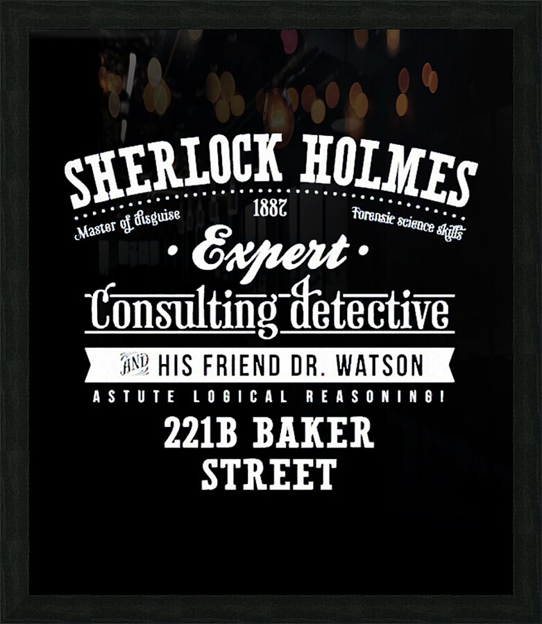 Sherlock Holmes 20 Picture Frame print