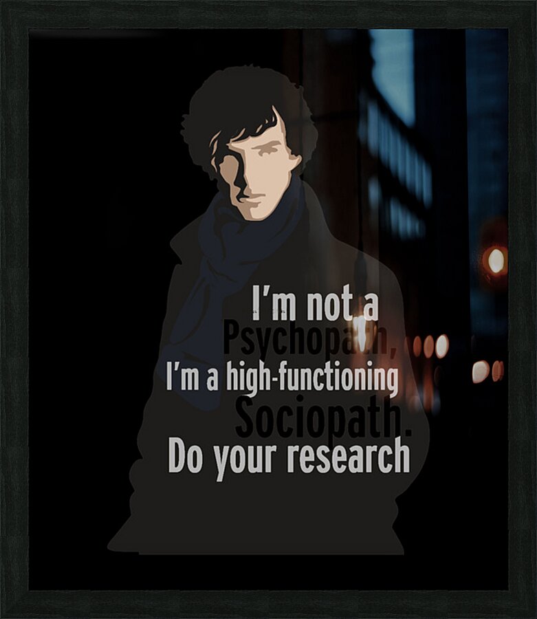 Sherlock Holmes 33 Picture Frame print
