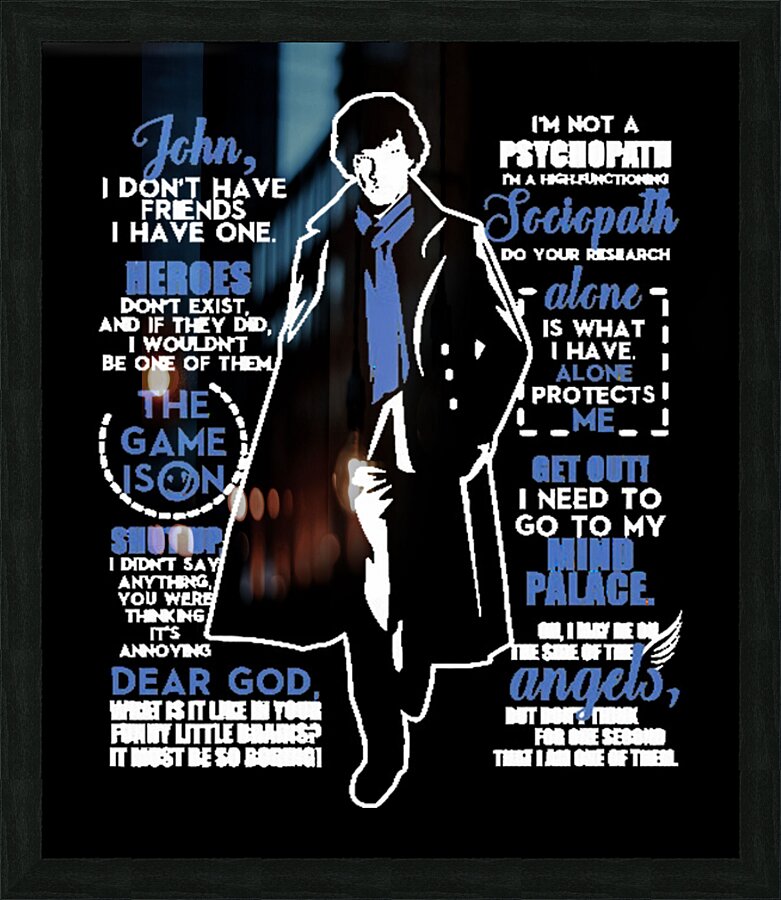 Sherlock Holmes 74 Picture Frame print