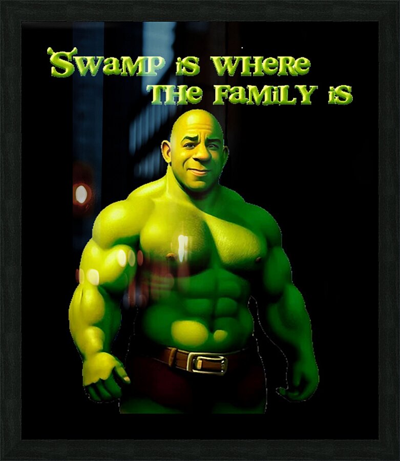Shrek 17 Picture Frame print