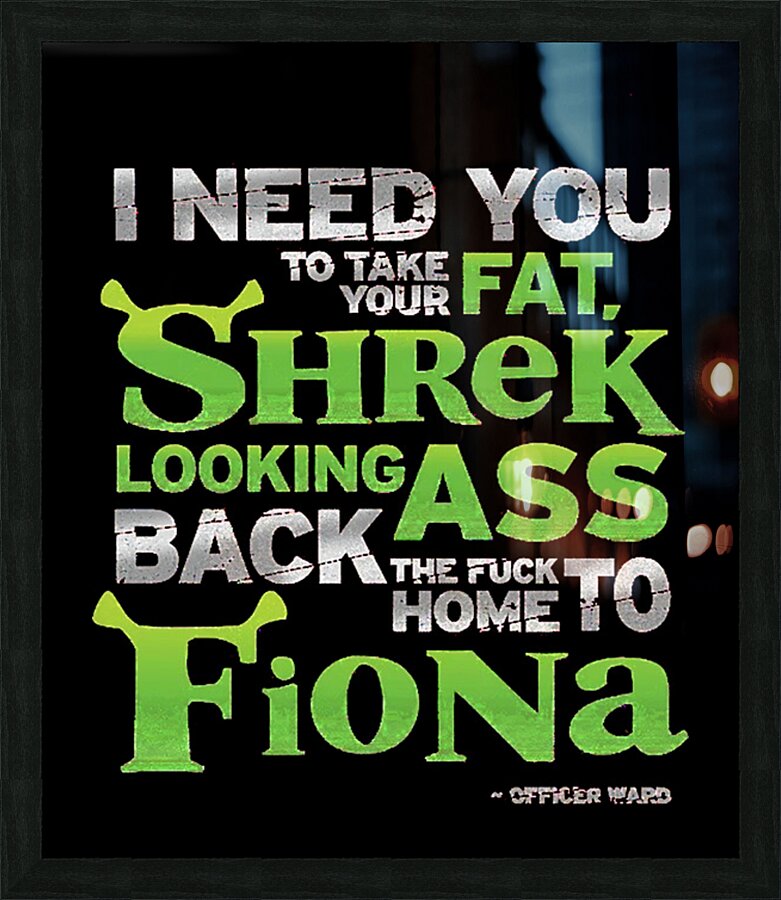 Shrek 34 Picture Frame print