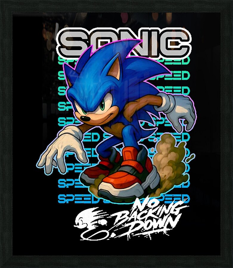 Sonic 2 Picture Frame print