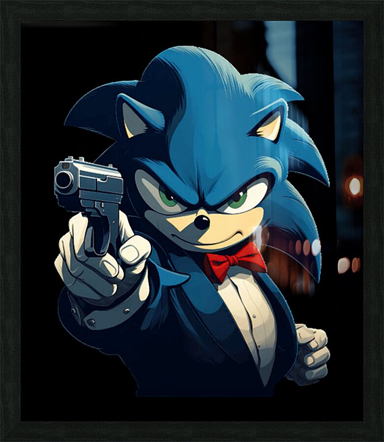 Sonic 10 Picture Frame print