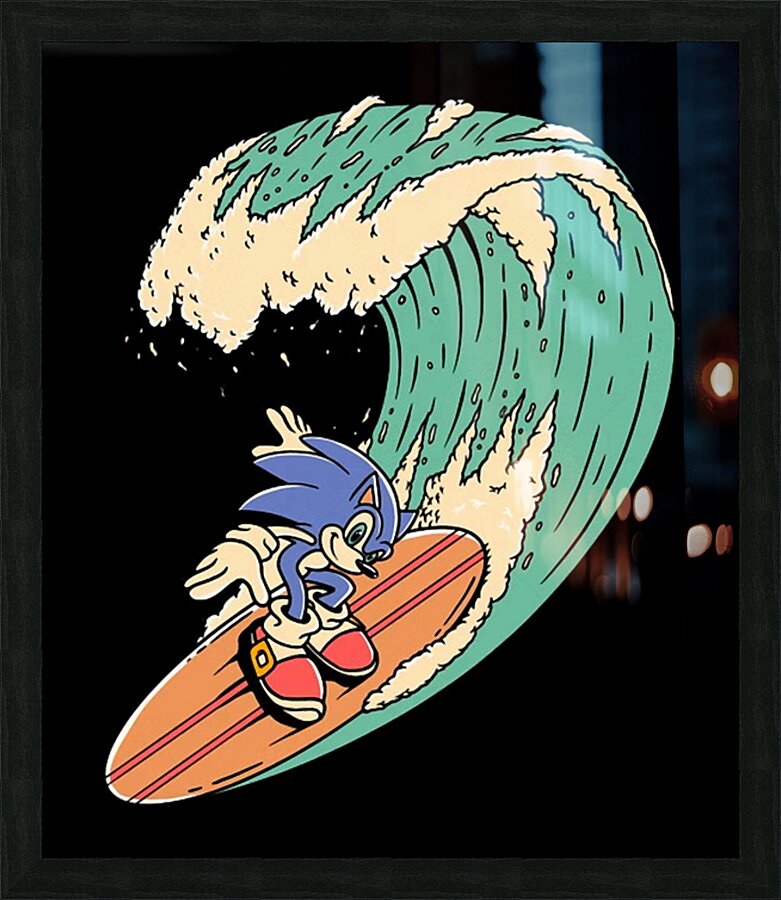 Sonic 15 Picture Frame print