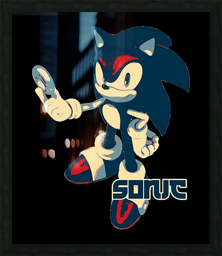 Sonic 19 Picture Frame print