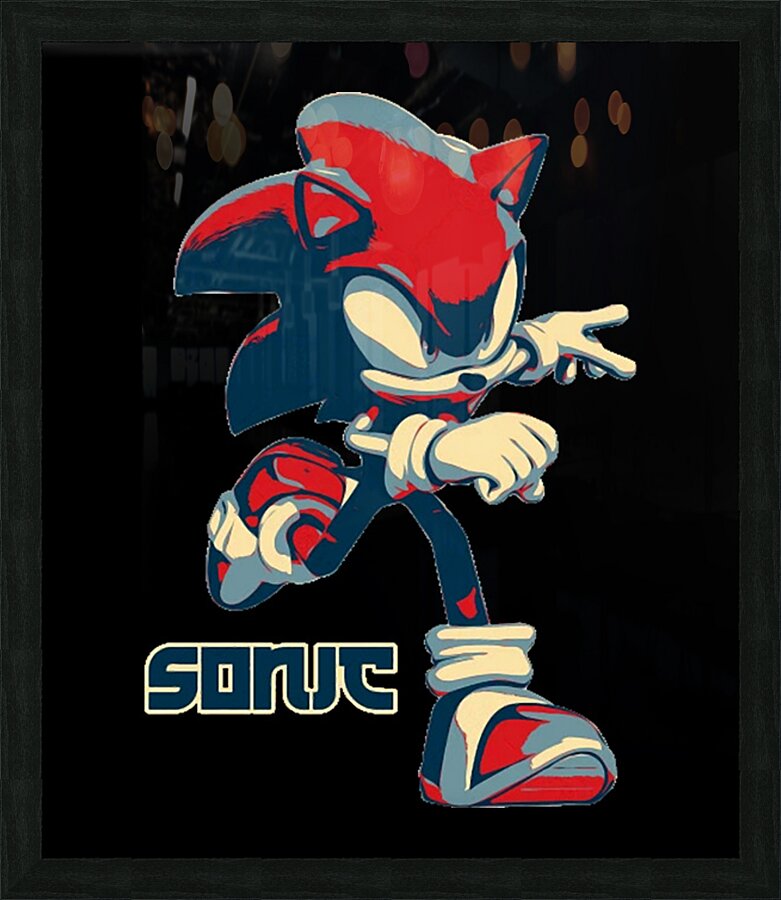 Sonic 21 Picture Frame print