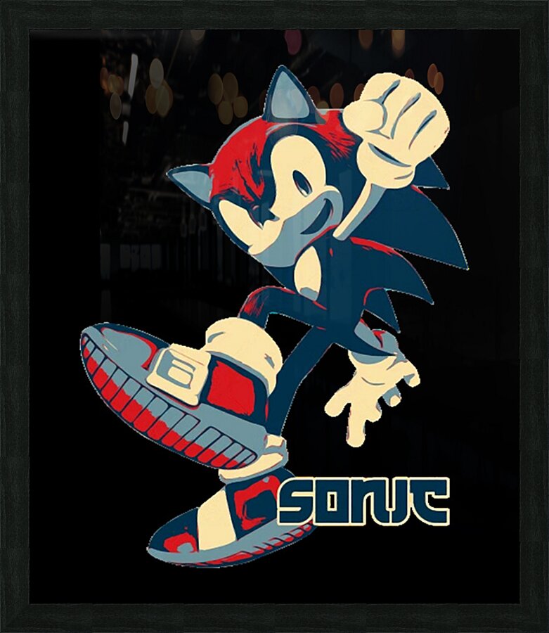 Sonic 25 Picture Frame print