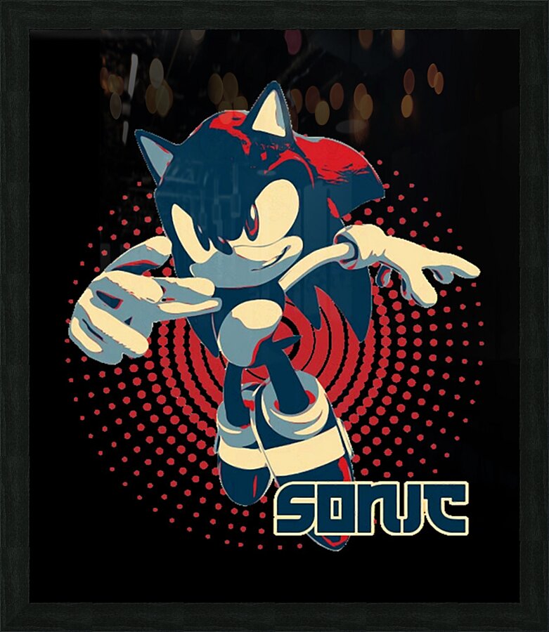 Sonic 30 Picture Frame print