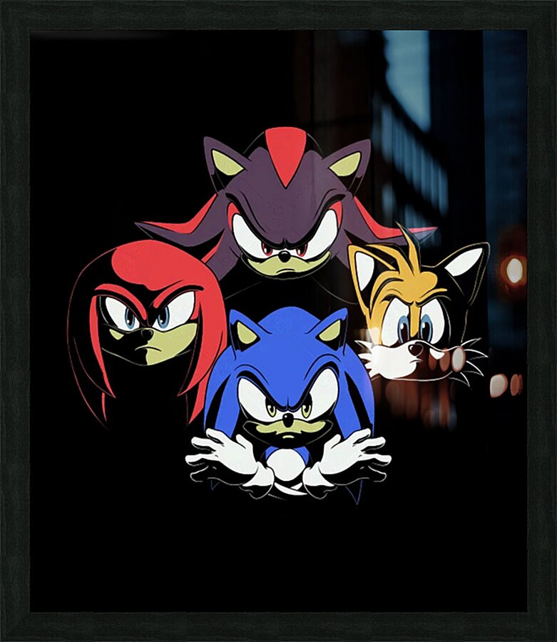 Sonic 40 Picture Frame print
