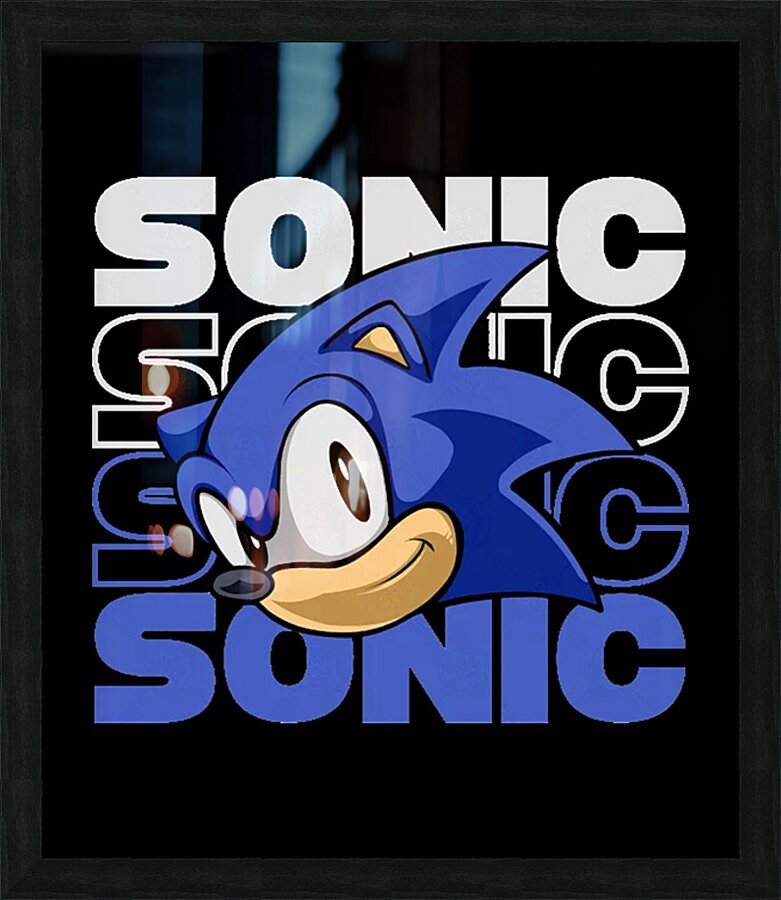 Sonic 48 Picture Frame print