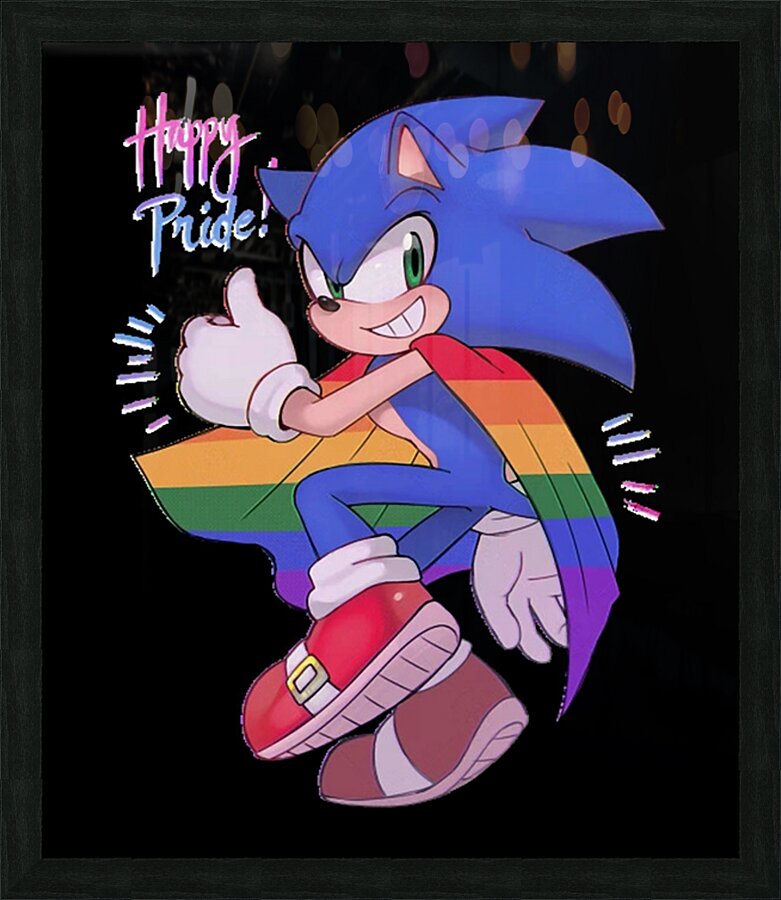 Sonic 50 Picture Frame print
