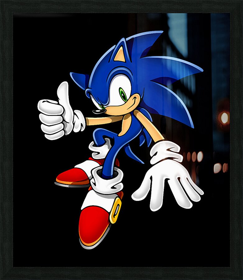 Sonic 54 Picture Frame print