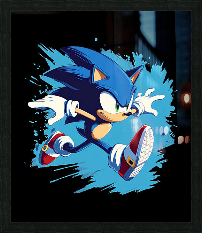 Sonic 5 Picture Frame print
