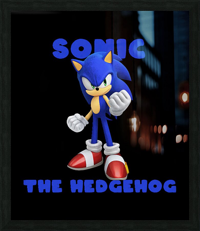 Sonic 7 Picture Frame print