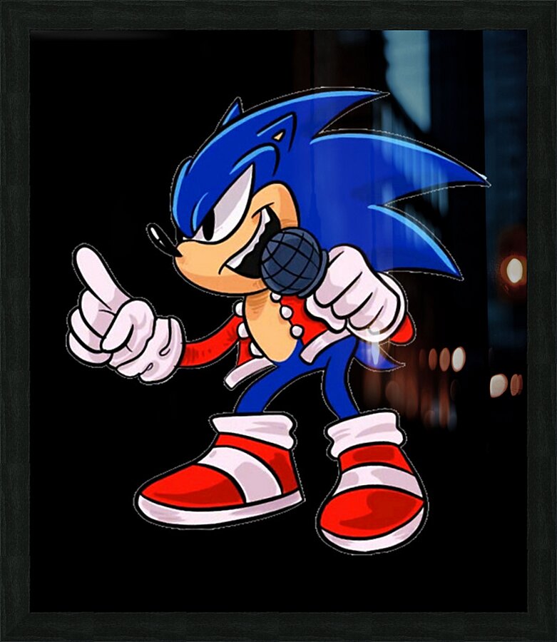 Sonic 8 Picture Frame print